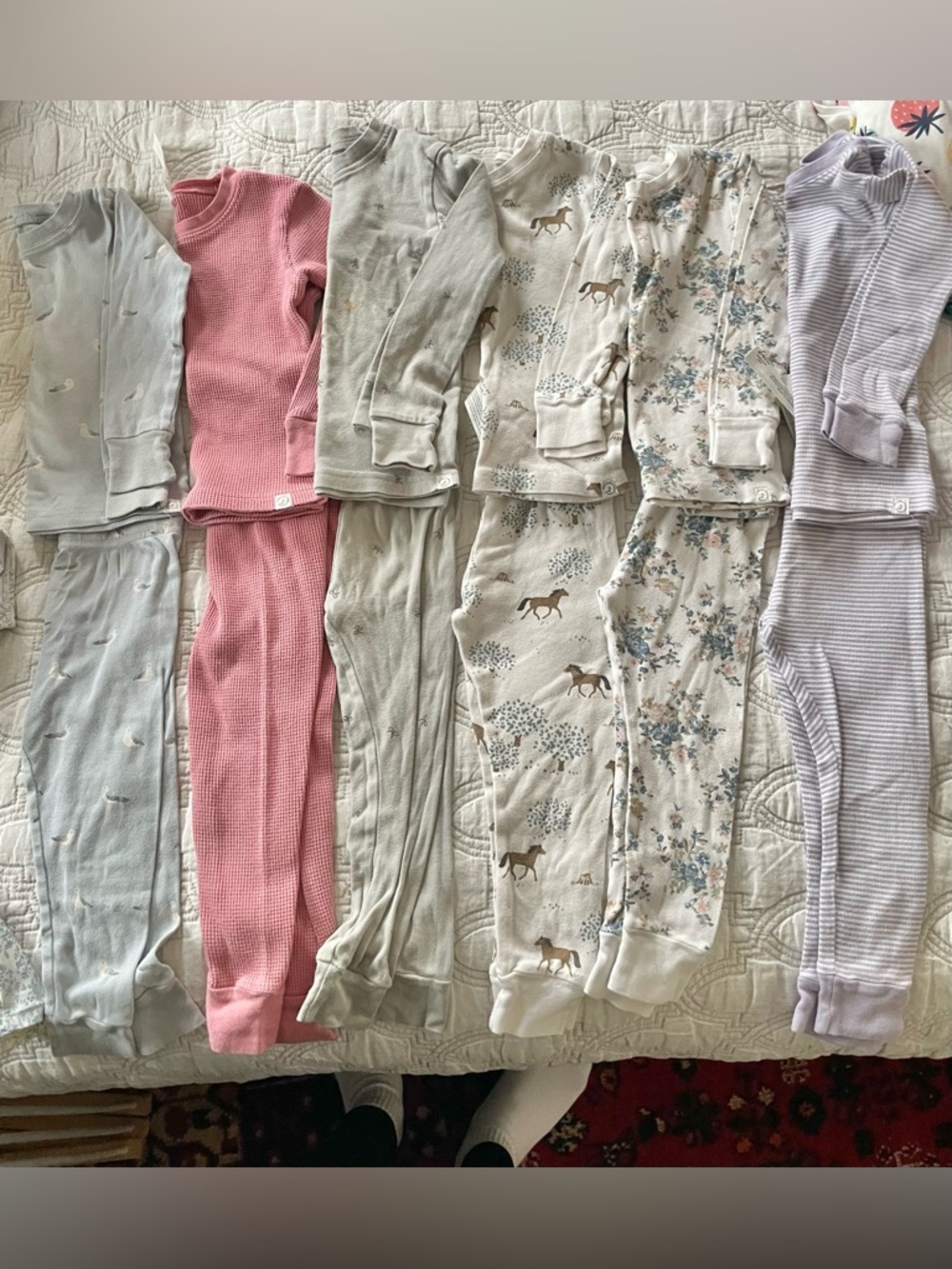 6 Little planet Toddler Girl Pajamas Bundle size 24months carters organic